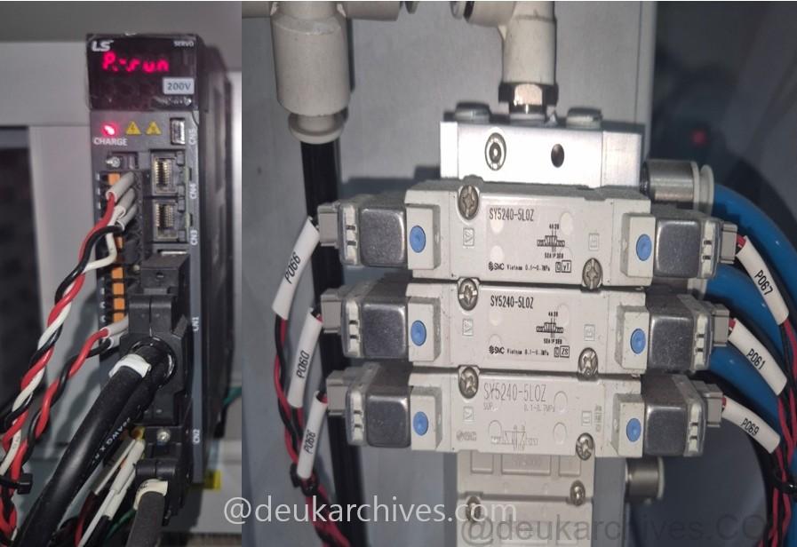 servo drive solenoid valve pneumatic control industrial automation 출력 장치 예시